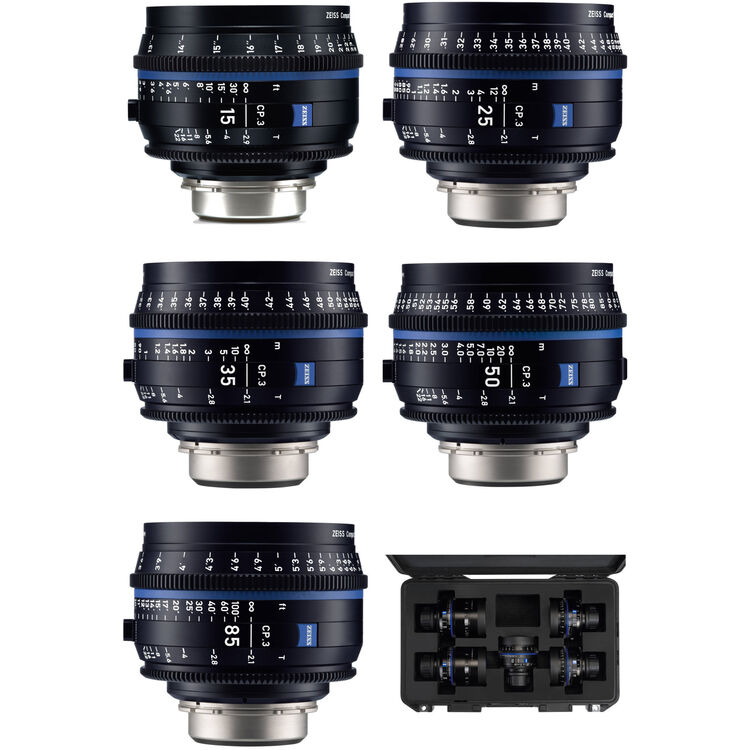 ZEISS CP.3 5-Lens Set (Canon EF Mount)