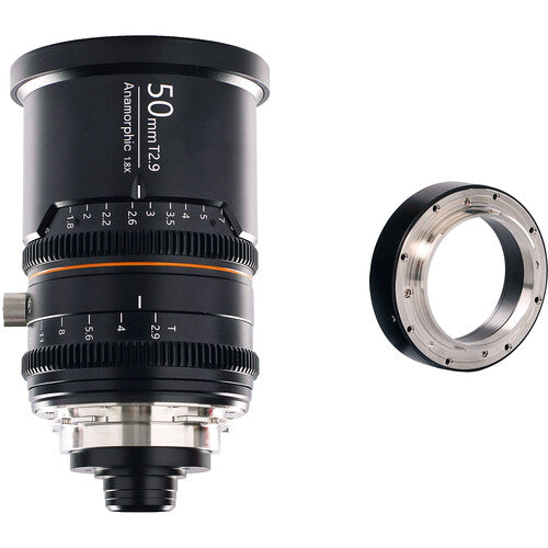 BLAZAR LENS Great Joy 50mm T2.9 1.8x Anamorphic Lens (PL + EF-Mounts, Amber Flare)