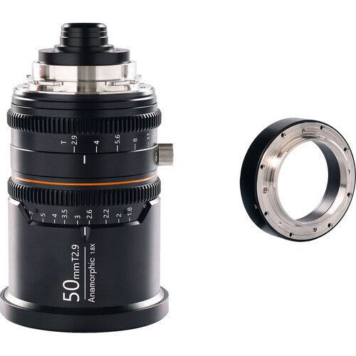BLAZAR LENS Great Joy 50mm T2.9 1.8x Anamorphic Lens (PL + EF-Mounts, Blue Flare)