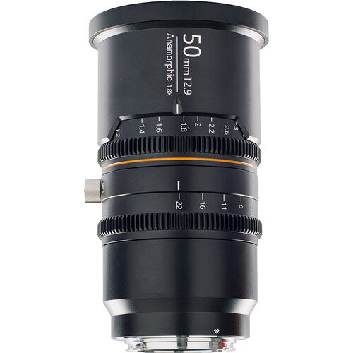 BLAZAR LENS Great Joy 50mm T2.9 1.8x Anamorphic Lens (RF-Mount, Amber Flare)