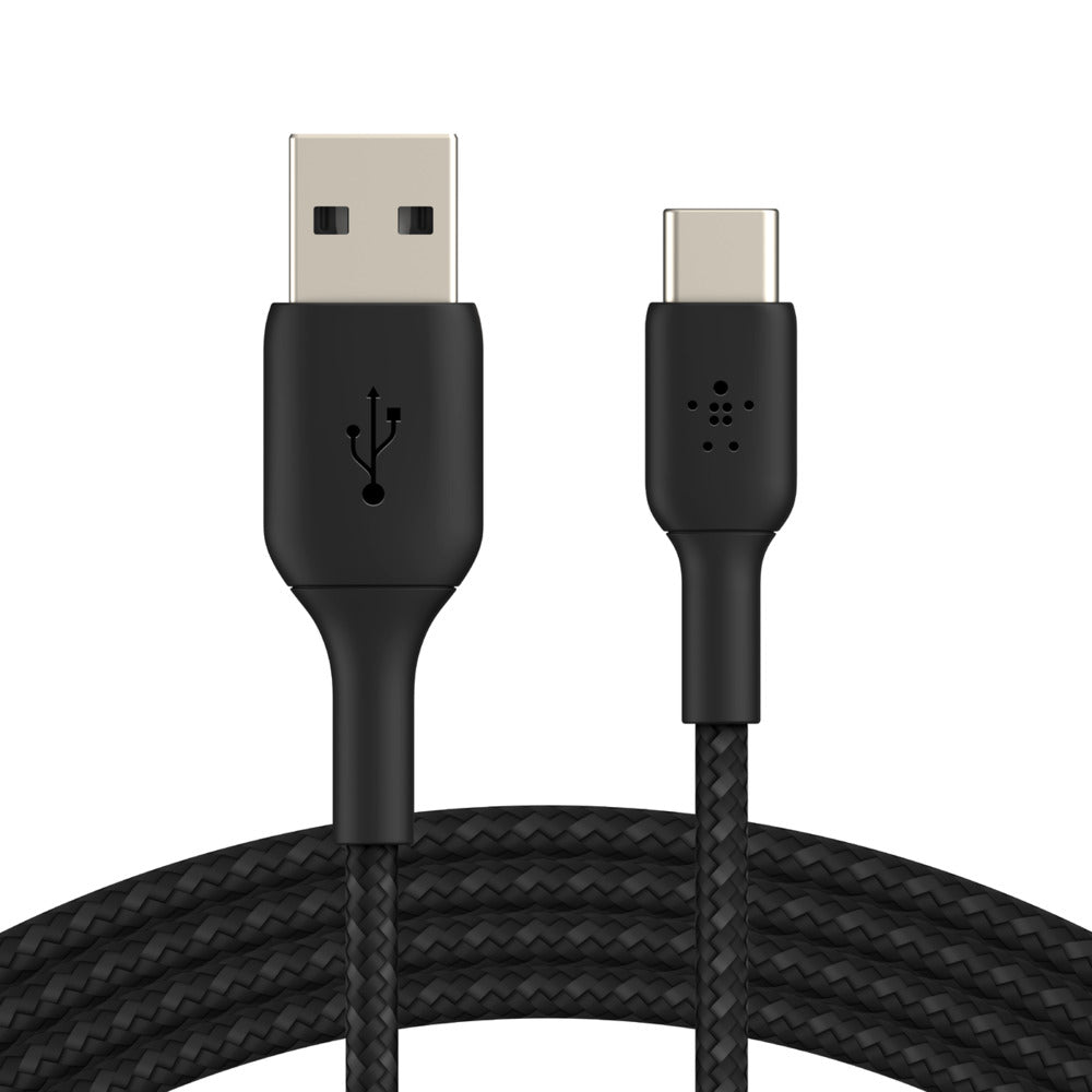 Belkin BOOST↑CHARGE Braided USB-C to USB-A Cable Black