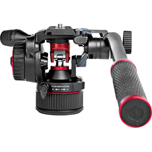 Manfrotto Nitrotech N8 Video Head & 546GB Pro Tripod with Ground-Level Spreader