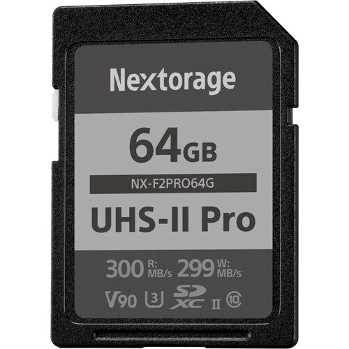 Nextorage 64GB NX-F2PRO Series UHS-II SDXC Memory Card