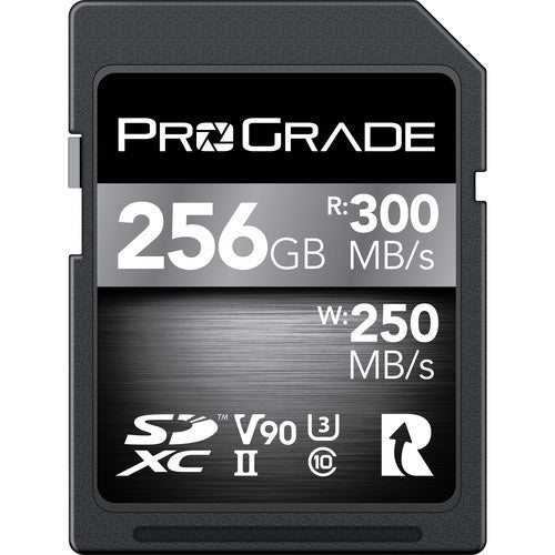 ProGrade Digital SDXC UHS-II V90 Memory Card 256GB - PGSD256GBCKNA