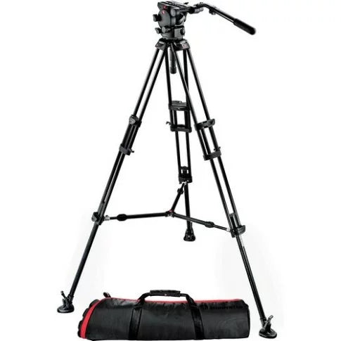 Manfrotto 526-1 Fluid Video Head with 545B Tripod & Carrying Bag