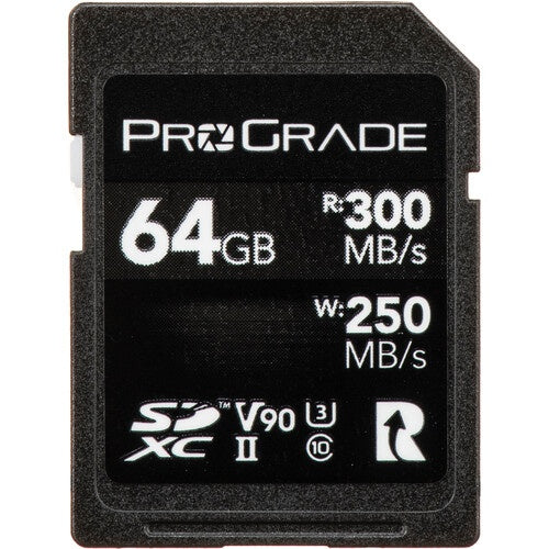 ProGrade Digital SDXC UHS-II V90 Memory Card 64GB - PGSD64GBCKNA