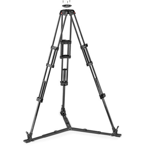 Manfrotto Carbon Fiber Twin Leg Video Tripod Legs with Ground Spreader (100/75mm Bowl)