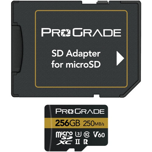 ProGrade Digital 256GB UHS-II microSDXC Memory Card with SD Adapter 2-Pack
