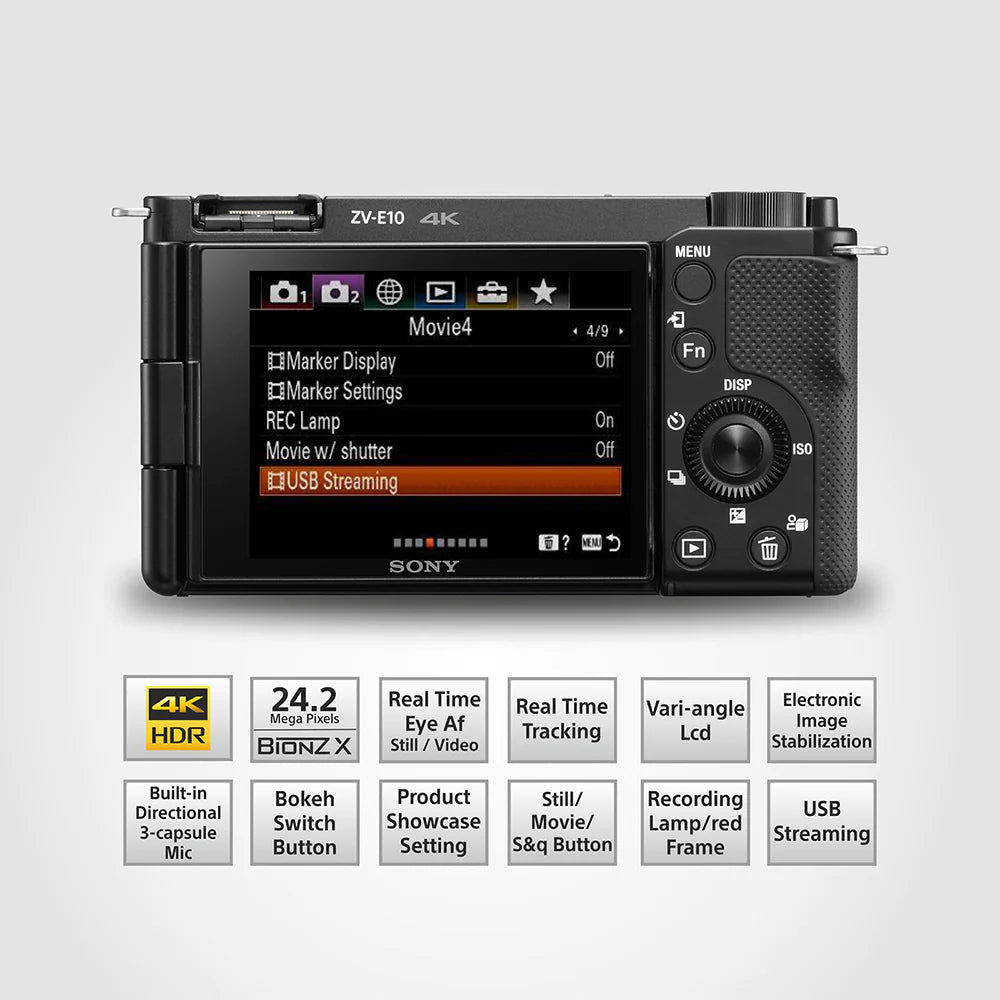 Sony ZV-E10 E-Mount APS-C Camera
