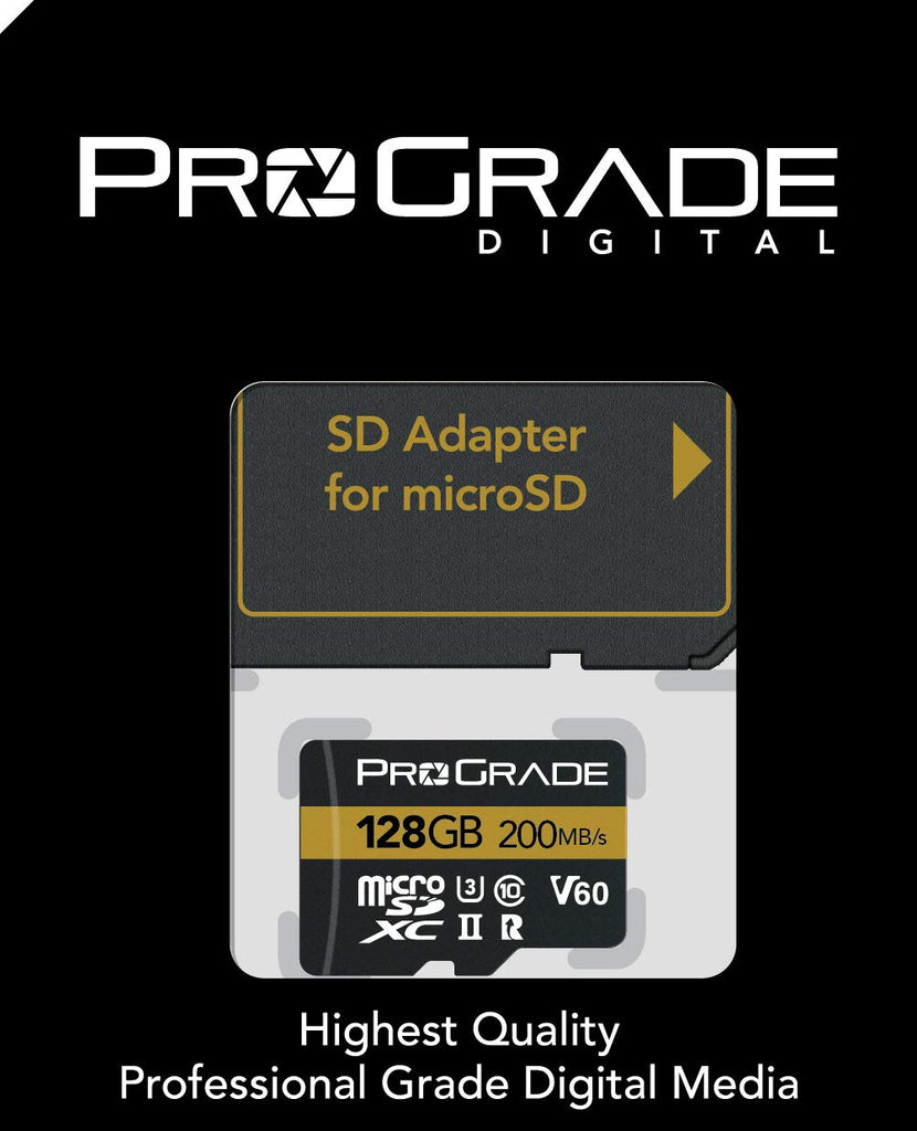 ProGrade Digital 64GB UHS-II microSDXC Memory Card with SD Adapter