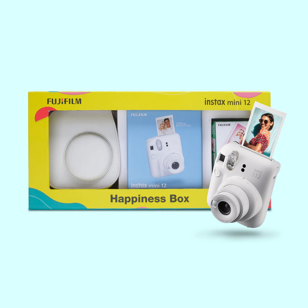 Fujifilm Instax Mini 12 Happiness Box CLAY WHITE