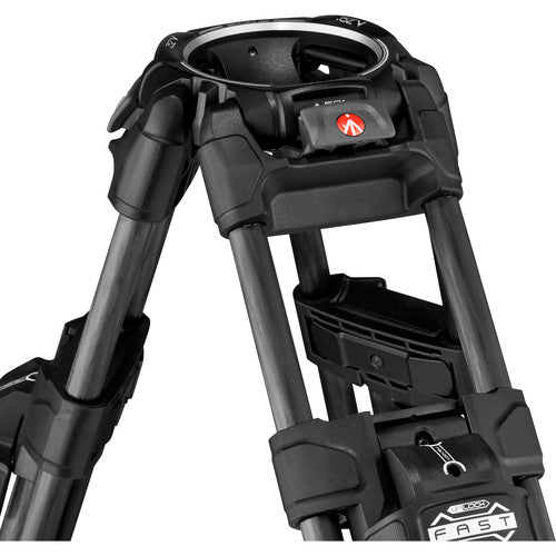 Manfrotto 509HD Tripod System with Carbon Fiber 645 Twin FAST Legs, 2-in-1 Spreader & Carry Bag