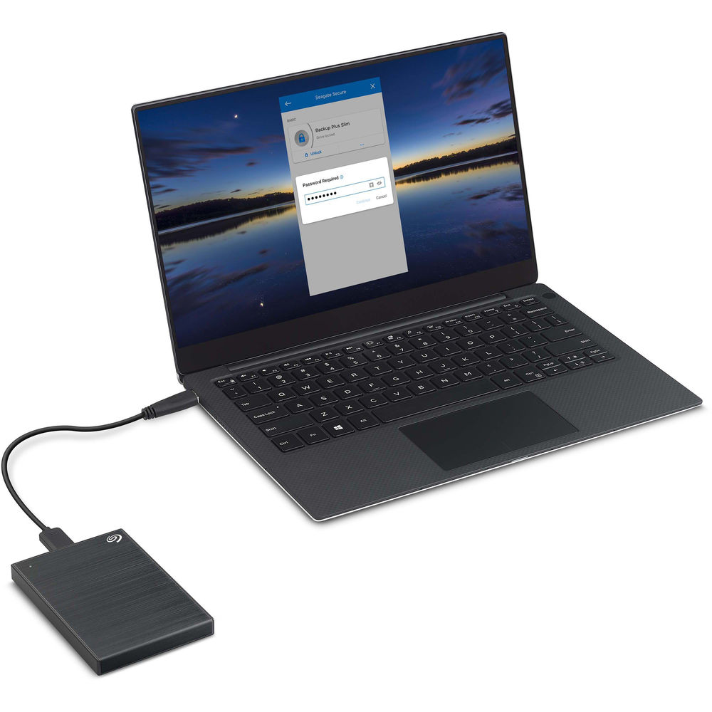 Seagate Backup Plus Slim USB 3.0 External Hard Drive (Black) - GEARS OF FUTURE - GFX