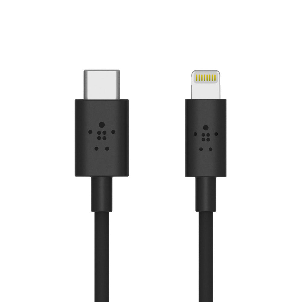 Belkin BOOST↑CHARGE USB-C Cable with Lightning Connector Black