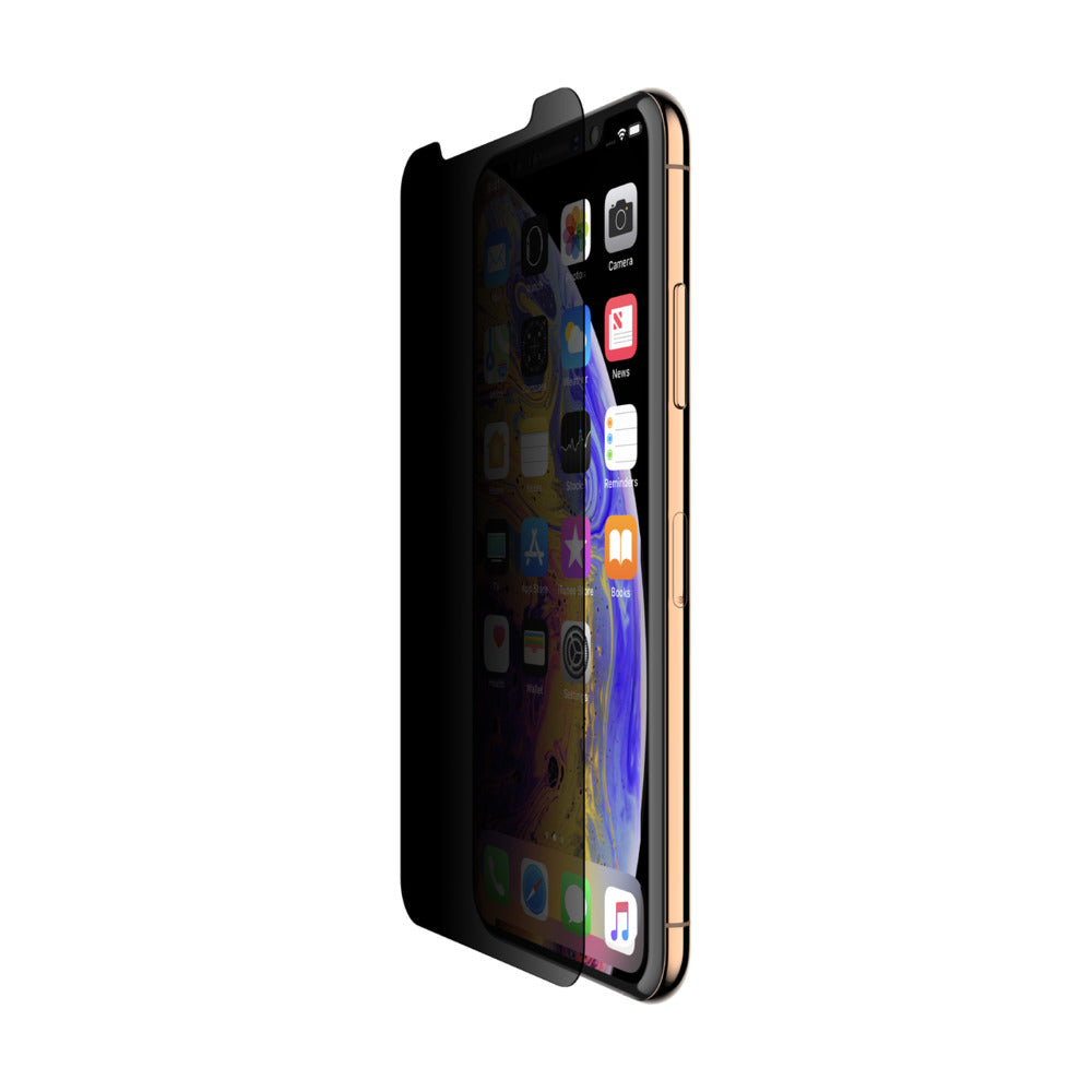 Belkin Tempered Glass Privacy Screen Protector for iPhone XS Max - GEARS OF FUTURE - GFX