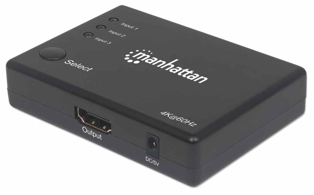 Manhattan 4K Compact 3-Port HDMI Switch