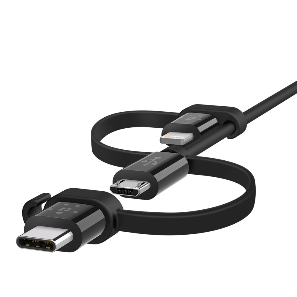 Belkin Universal Cable with Micro-USB, USB-C and Lightning Connectors - GEARS OF FUTURE - GFX