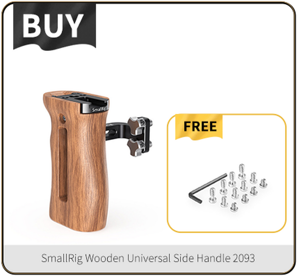 SmallRig Universal Wooden Side Handle HSN2093