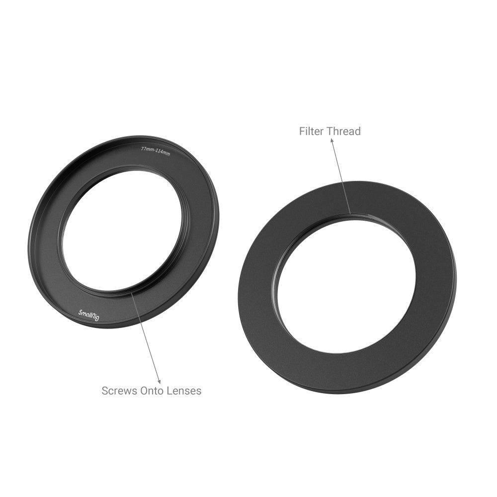 SmallRig Screw-In Reduction Ring with Filter Thread (77-114mm) for Matte Box 3458