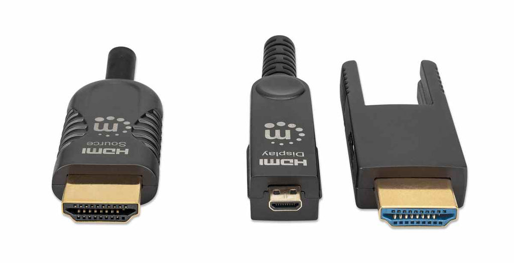 Manhattan High-Speed HDMI Active Optical Cable with Detachable Connector, 50 Meters Manhattan