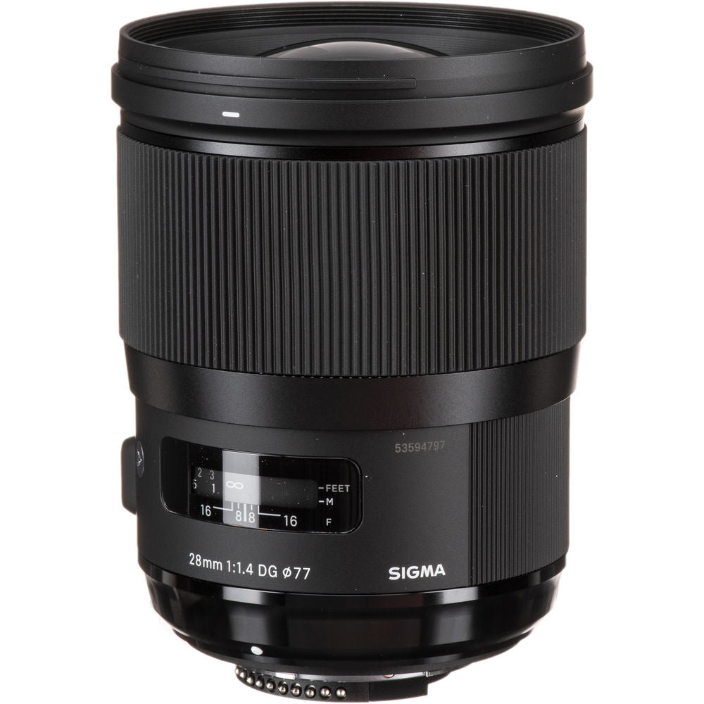 Sigma 28mm f/1.4 DG HSM Art Lens for Canon EF, Nikon F & Sigma SA Nikon F