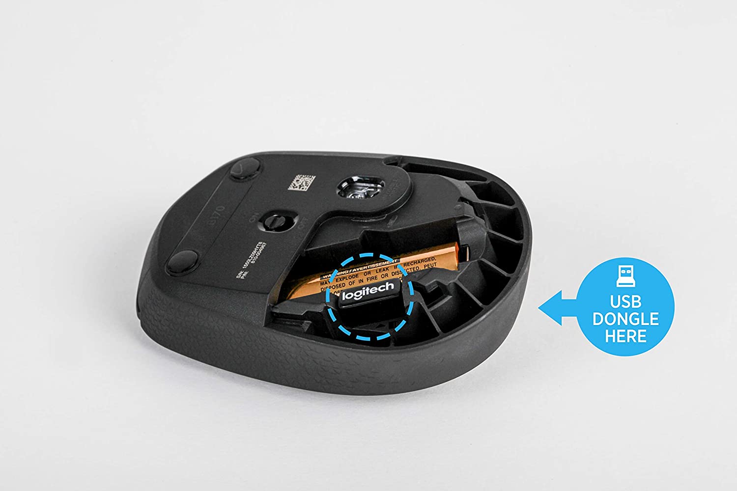 Logitech B170 Wireless Mouse FUTURE – (Black) GEARS OF