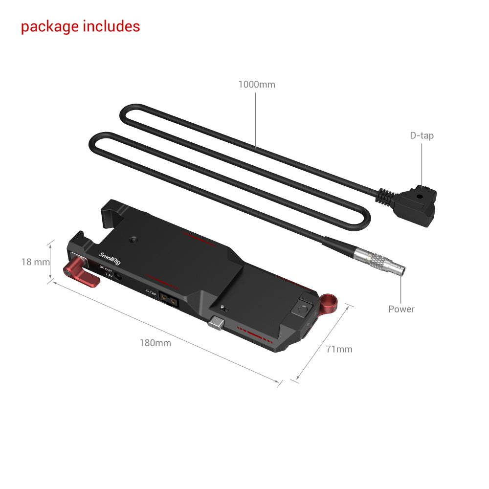 SmallRig Power Pass-Through Plate for DJI RS2 3251