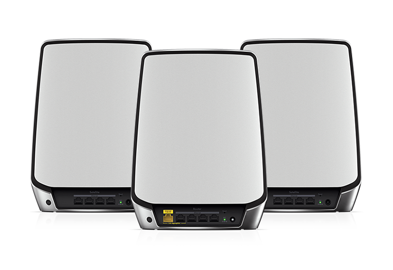 Netgear Orbi Tri-Band RBK853 - WiFi 6 Mesh System, 6Gbps, Router + 2 Satellites NETGEAR