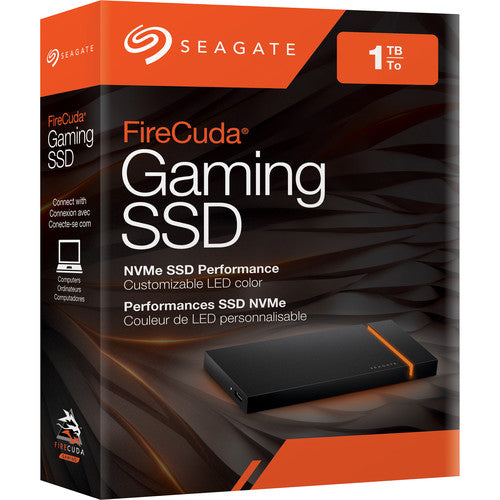 Seagate Firecuda Gaming SSD External Solid State Drive – USB-C USB 3.0 with NVMe for PC Laptop (STJP500400) - GEARS OF FUTURE - GFX
