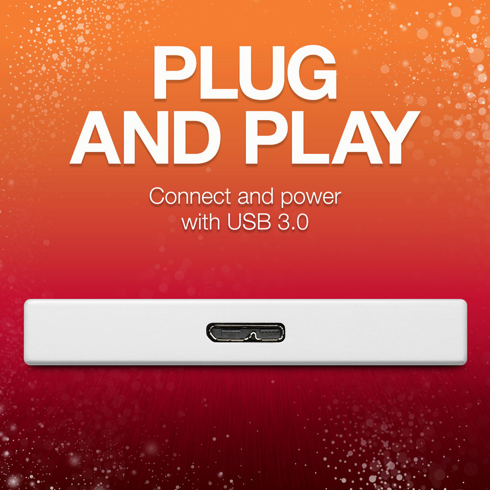 Seagate Backup Plus Slim USB 3.0 External Hard Drive, 1TB - GEARS OF FUTURE - GFX