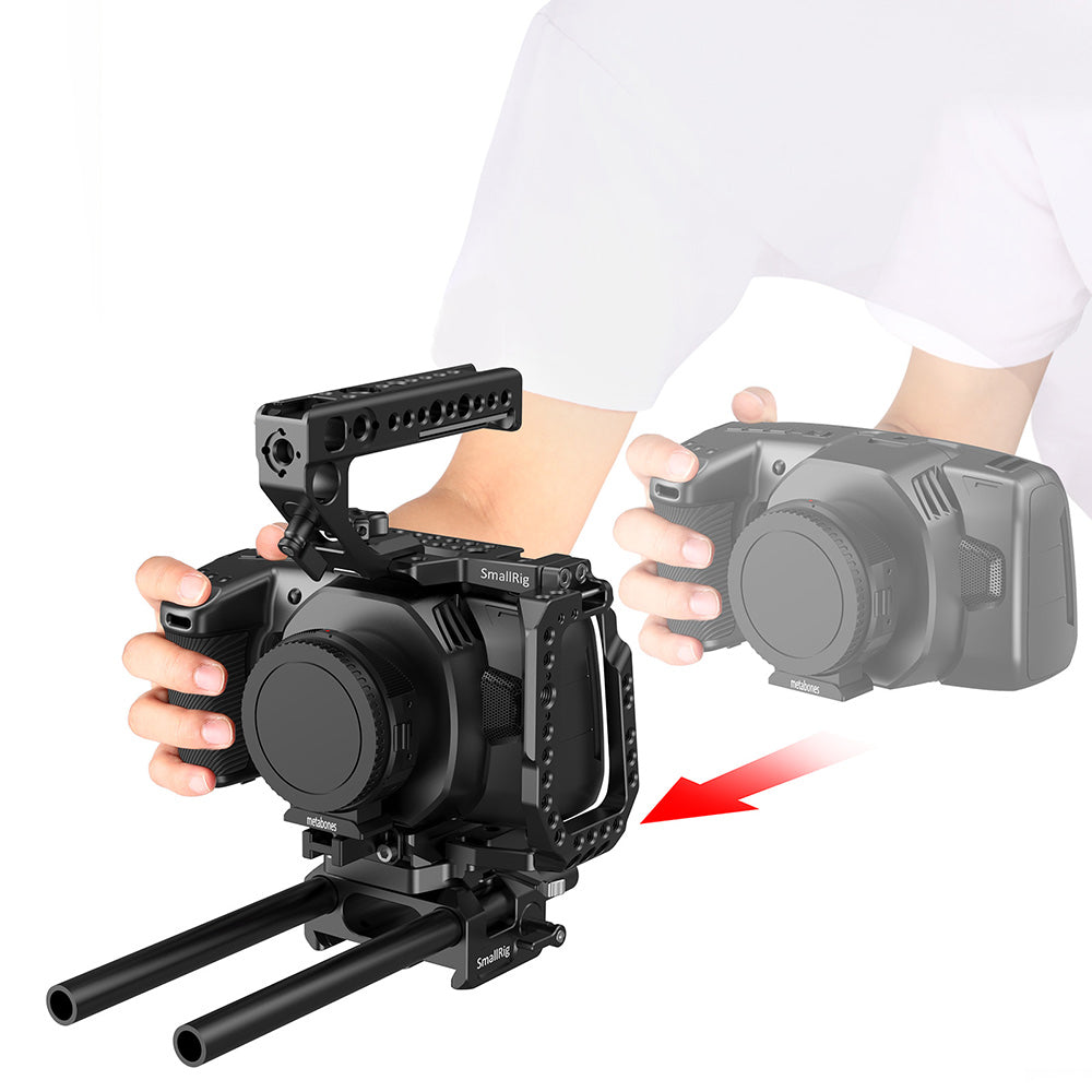 SmallRig QR Half Camera Cage for Blackmagic Design Pocket Cinema Camera 4K & 6K CVB2255B